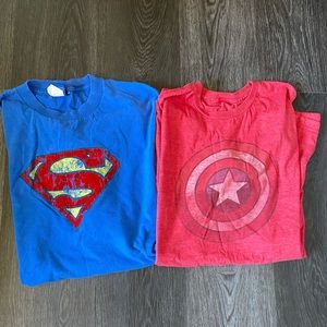 Captain America and Superman T-shirt Bundle